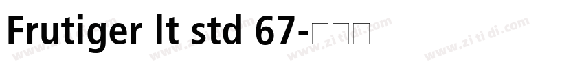 Frutiger lt std 67字体转换